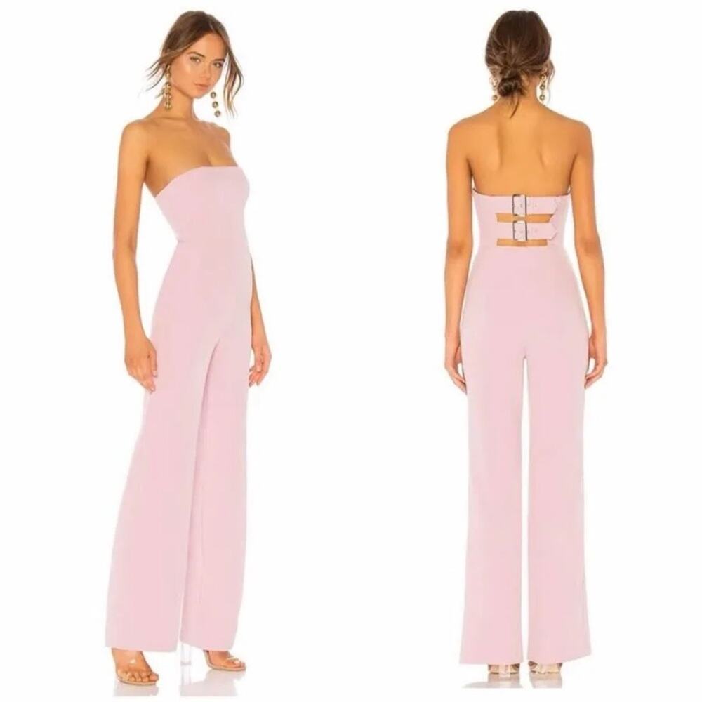 NBD Ophelia Strapless Jumpsuit in Lilac
